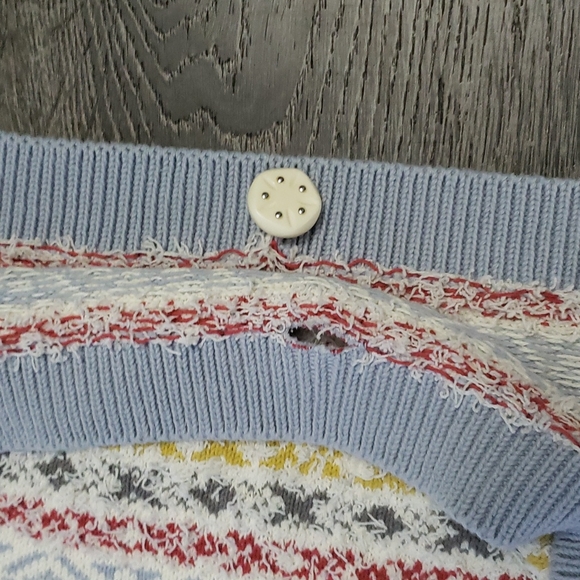 Cabi Love Carol XS/S Boho Fringe Siesta Knit Tassel Fringe Poncho Sweater - Picture 11 of 13